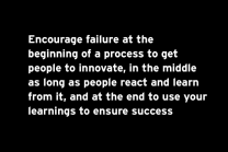 CIO Encourage failure