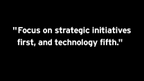 Tip of the Week: Focus on strategic initiatives first
