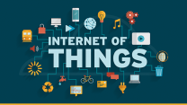 Internet of Things text with devices