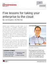 Five lessons for taking your enterprise to the cloud